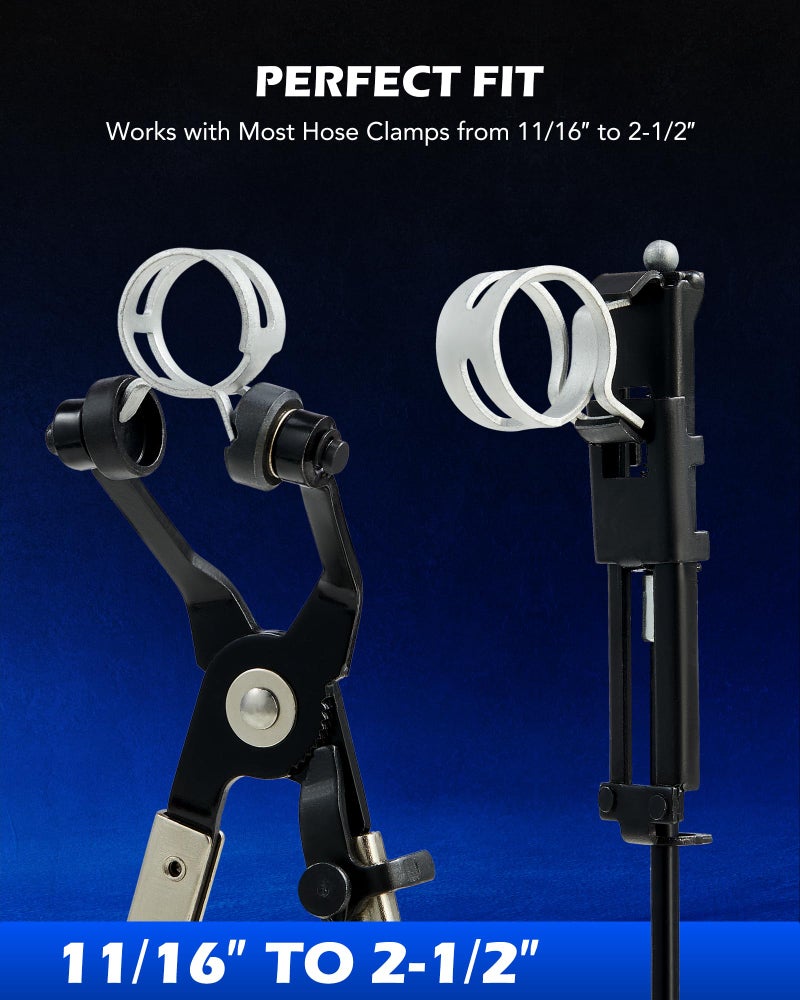 Orion Motor Tech Hose Clamp Pliers, Long Reach Wire Spring Hose Clamp Pliers Remover for Automotive Coolant Radiator Heater and Water Hose with Band Flat or Large Clamps - Image 3